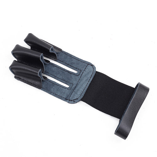 Enphiblue Archery Glove Finger Tab Accessories 3 Finger Handmade Leather Guard Shooting Finger Protector - Enphiblue