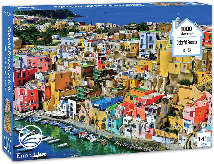 Colorful Procida in Italy Jigsaw Puzzle 1000 Pieces for Adult [Enphiblue] - Enphiblue