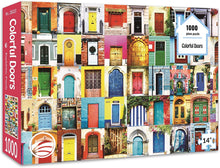 Load image into Gallery viewer, Colorful Doors 1000 Pieces Jigsaw Puzzle for Adults from [Enphiblue] - Enphiblue
