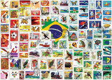 Carica l&#39;immagine nel visualizzatore di Gallery, Vintage Brazil Stamps Jigsaw Puzzle 1000 Piece for Adults [Enphiblue] - Enphiblue

