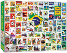 Load image into Gallery viewer, Vintage Brazil Stamps Jigsaw Puzzle 1000 Piece for Adults [Enphiblue] - Enphiblue
