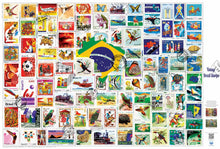 Carica l&#39;immagine nel visualizzatore di Gallery, Vintage Brazil Stamps Jigsaw Puzzle 1000 Piece for Adults [Enphiblue] - Enphiblue
